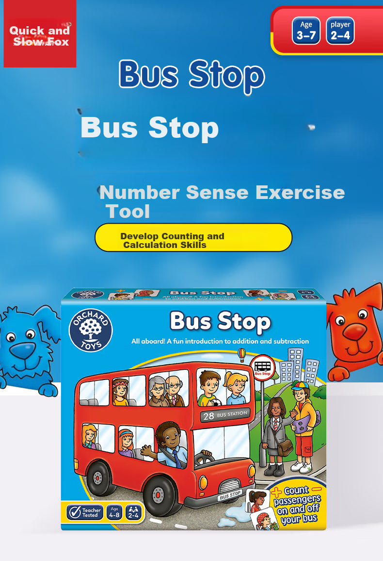 Kuaimanhu OrchardToys Bus Stop Sensory Learning Early Education Toy for Boys And Girls Aged 3-8, Birthday Gift 1