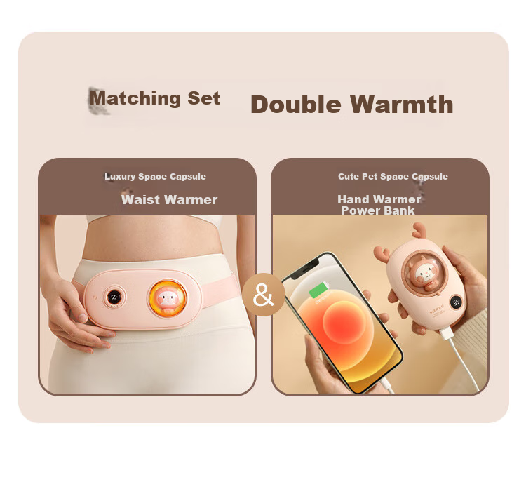 JD Original Moonlight Planet Warm Uterus Belt, Menstrual Pain Relief Hot Compress Heating Pad, Birthday Gift for Wome 12