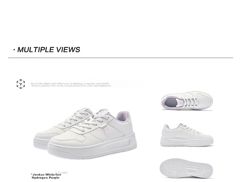 Jordan Women's Breathable Mesh White Sneakers Spring Summer Thick Sole Height Increasing Student Casual Running Sports Shoes 50