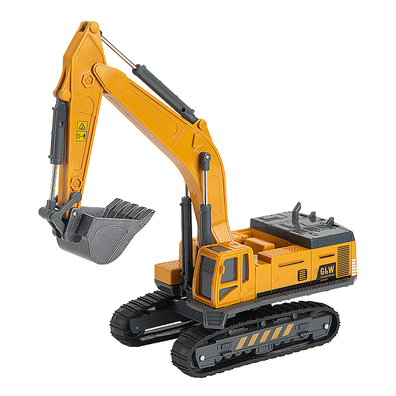 Anby Families Children's Alloy Excavator Beach Toy Car for Boys And Girls Aged 3-6, Construction Vehicle Model, Birthday Gift