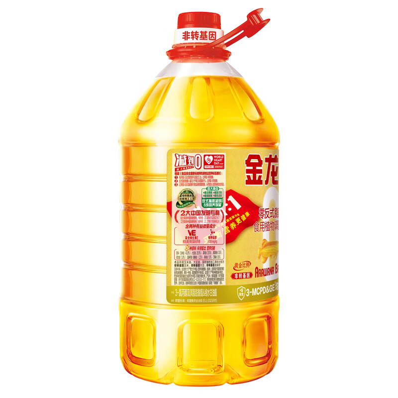 金龙鱼 食用油 非转基因  黄金比例零反式脂肪食用植物调和油4L