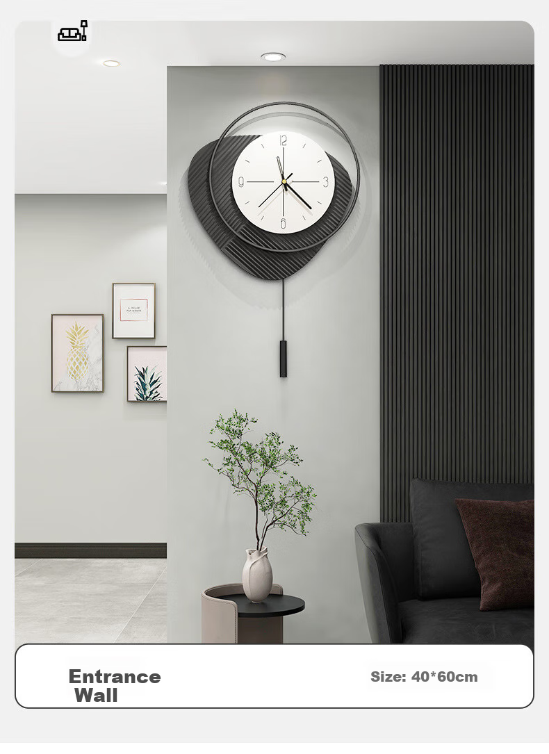 Momen Wall Clock, Luxury Timepiece for Living Room, Artistic Modern Minimalist Stylish Creative Grid Decorative Wall Clock 10