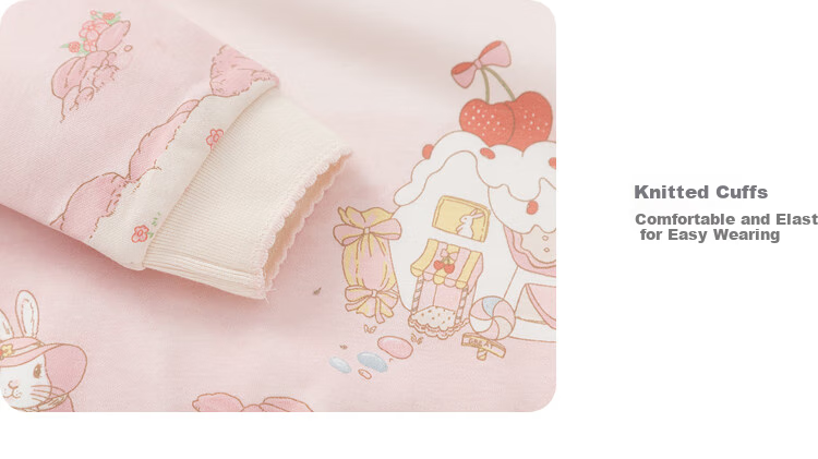 BALABALA Girls' Fleece-Lined Sweatshirt, Sweet And Cute Autumn/winter Top 3