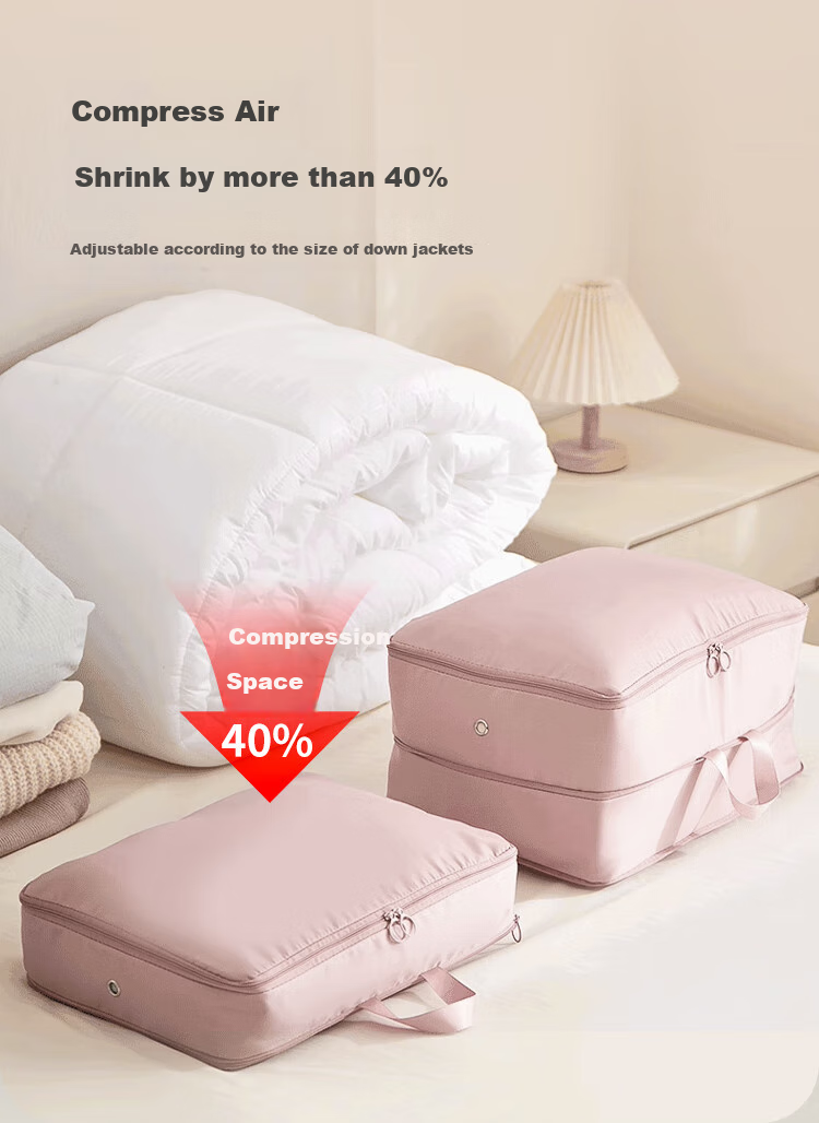Banzheni down Comforter Compression Storage Bag, Quilt Clothes Moisture-Proof Organizer Bag, Travel Storage Home Packing Bag 4