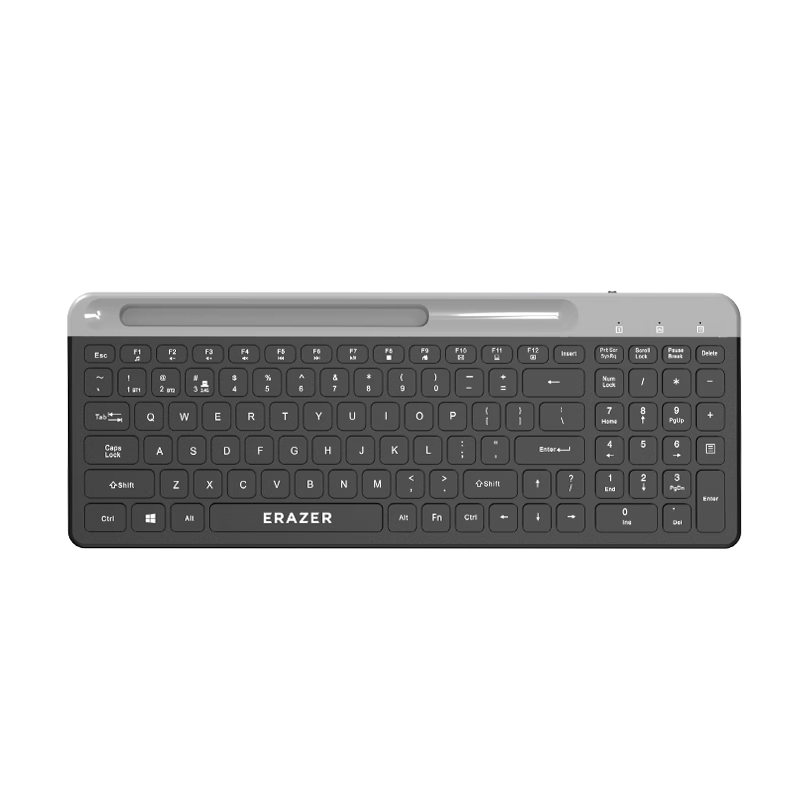 Lenovo Ecosystem Brand Yinen Wireless Dual-Mode Slot Keyboard Ergonomic Silent Durable Long Battery Life Dustproof Splashproof Business Office Black KS03