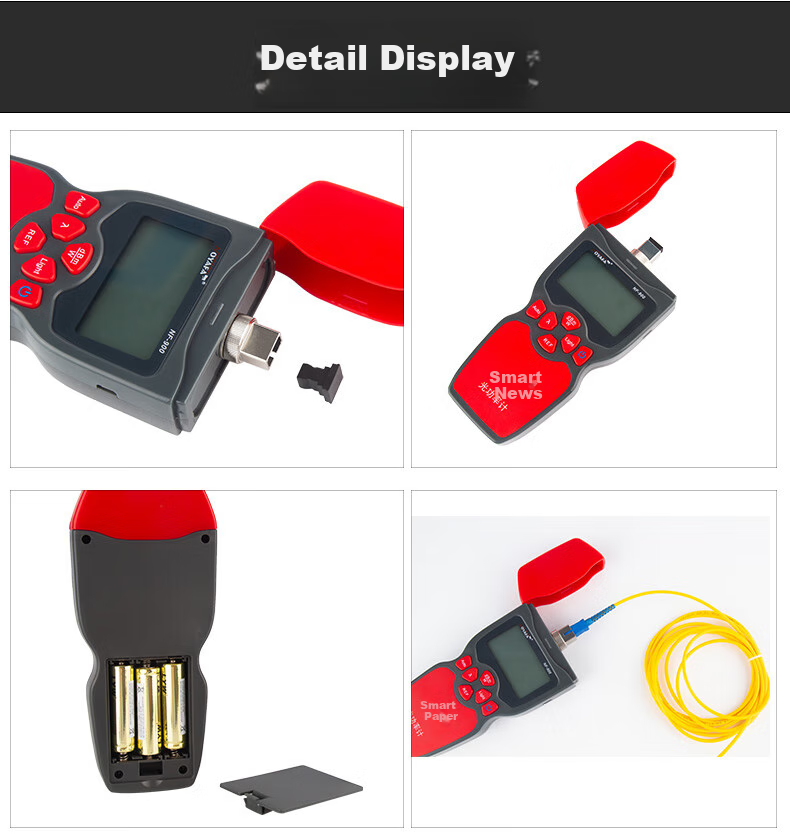 Jingmingshu NF-919 Multifunctional Fiber Optic Tester, Optical Power Meter, Light Source, Red Light Can Measure Communication Network, Telecom Network, Cable TV Fiber Optic Line Engineering Construction Inspection And Maintenance 5