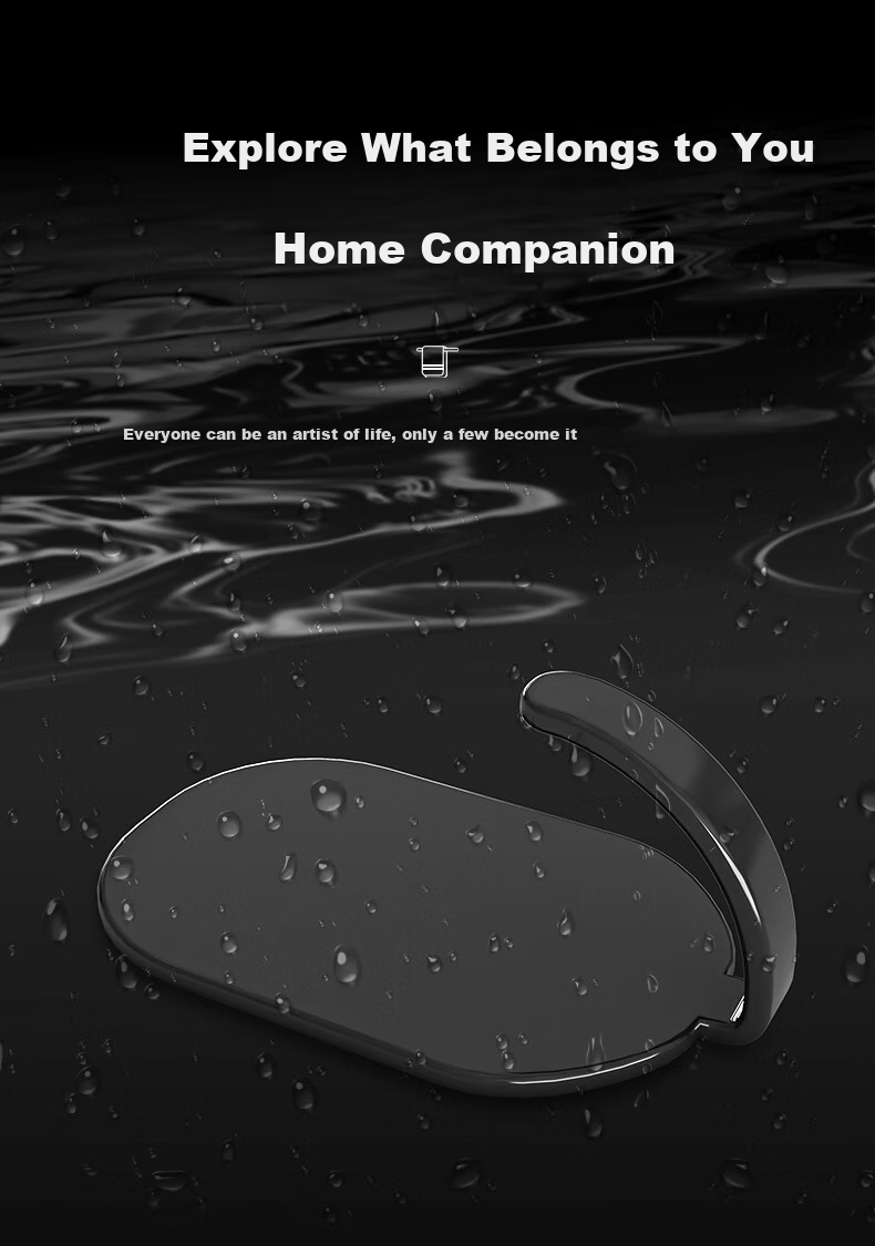 MUYA Kitchen Refrigerator Side Magnetic Hooks, Strong Adhesive Iron-Free Sticky Hooks, No Drilling Required, Household Pot And Spatula Hanger Rack 3