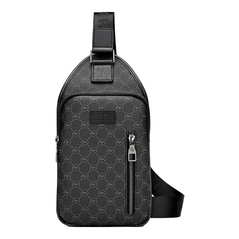 MARK FAIRWHALE Chest Bag, Men's Crossbody Bag, Large Capacity, Fashionable Casual Sports Commute Travel Lightweight Shoulder Bag