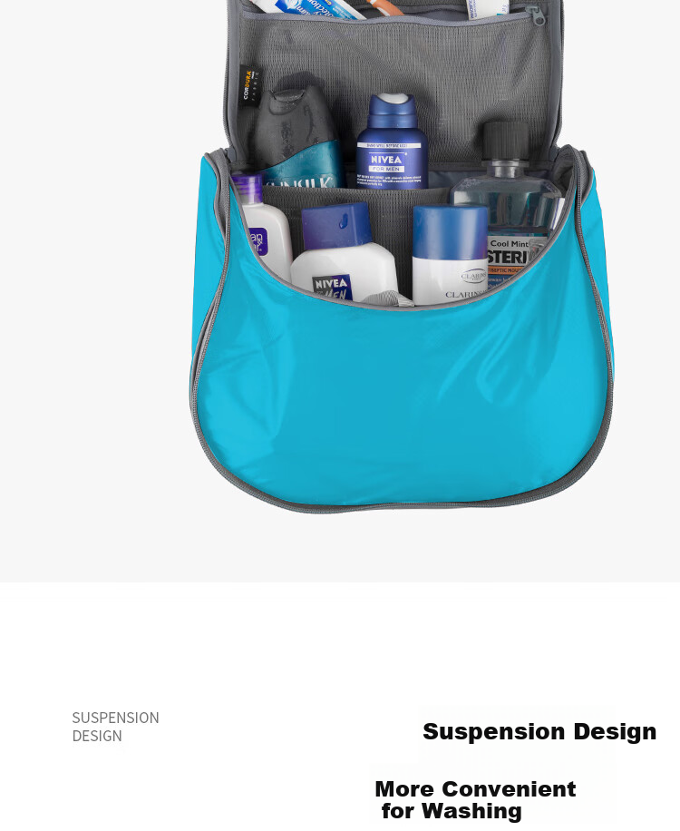 SEA TO SUMMIT STS Lightweight Travel Makeup Bag for Women, Large Capacity Waterproof Portable Multifunctional Storage Pouch, Portable Cosmetic Bag 5