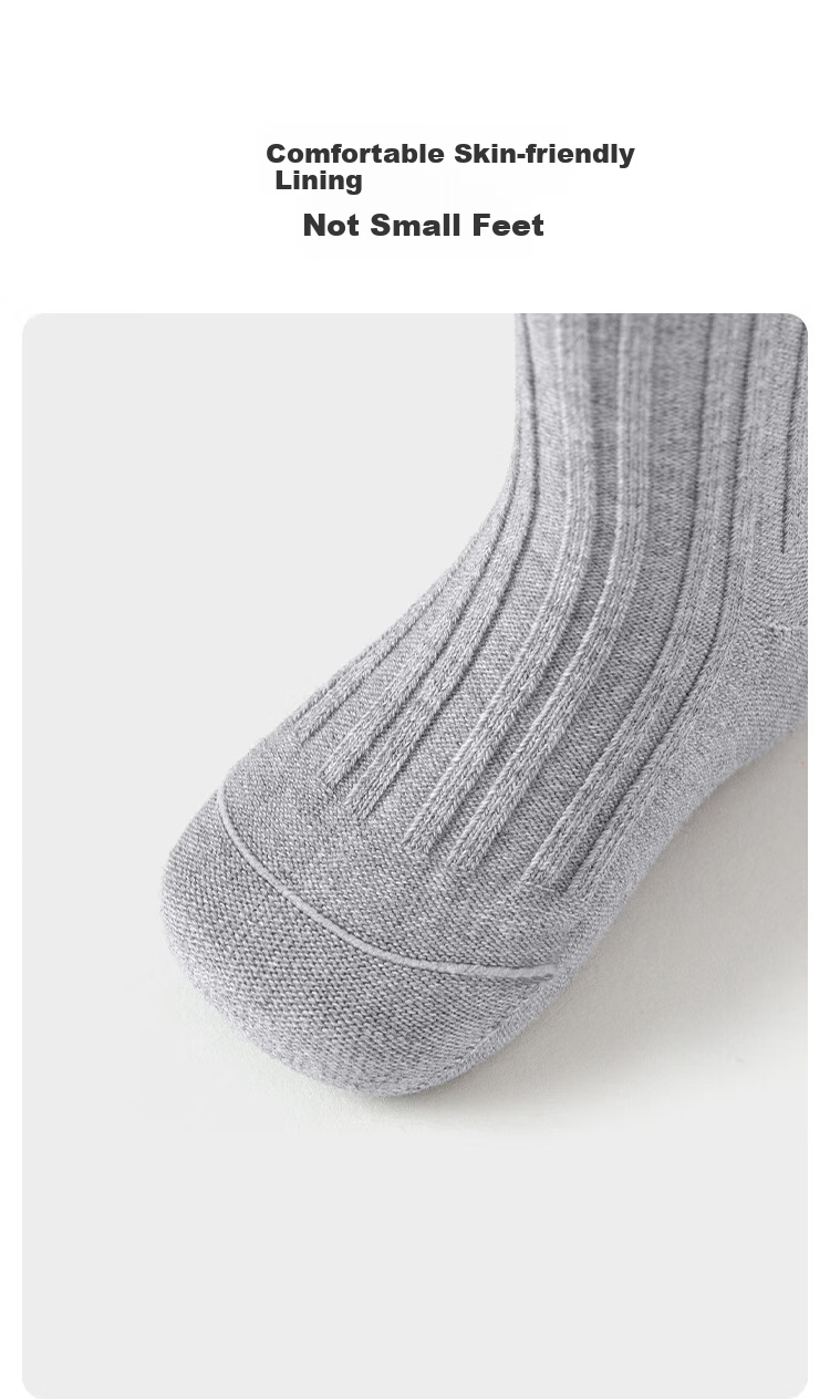 Babylove Baby Socks, Infant Spring And Autumn Solid Color Versatile Long Socks, Elastic High Tube Socks for Going Out, 2 Pairs Per Pack 4