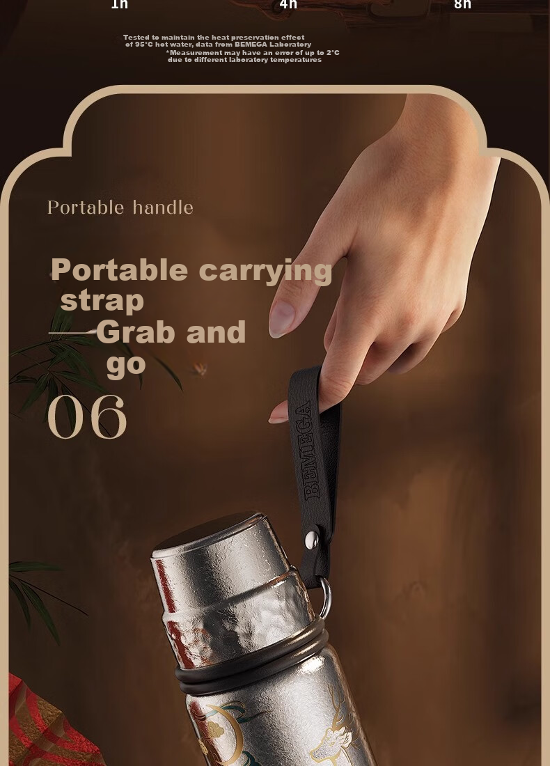 Big Car Pure Titanium Large Capacity Tea Infuser Cup, High-End Tea-Water Separation Insulated Tea Steeping Cup, Portable Luxury Men's Mid-Autumn Festival Gift 19