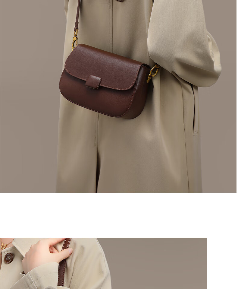 Miaoli Women's Leather Small Square Bag Luxury Crossbody Shoulder Bag Birthday Gift for Girlfriend Wife 9