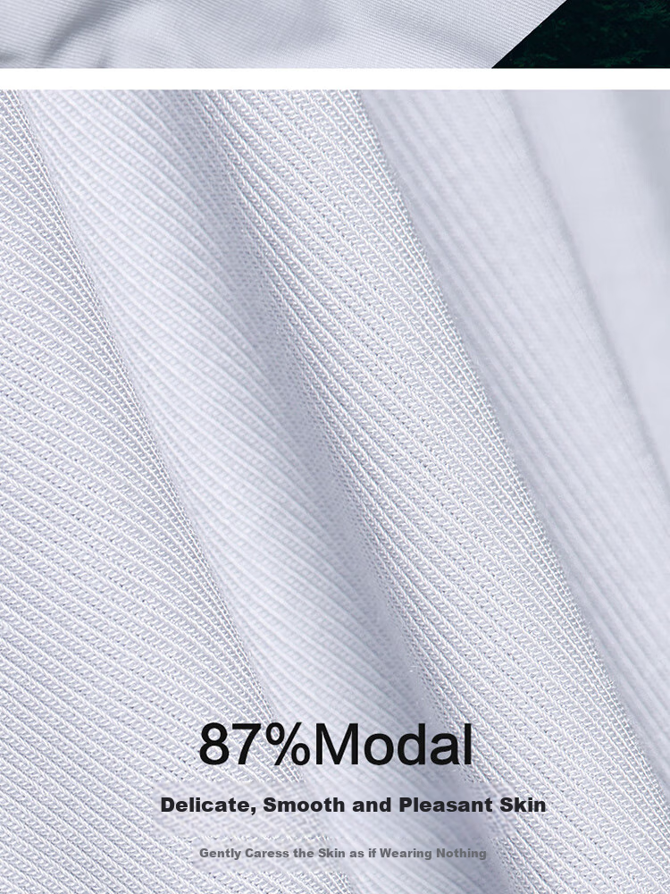 AIMER MEN Men's Modal Wide-Shoulder Undershirt, 3A Antibacterial Seamless Inner Layer, White, Size 170 4