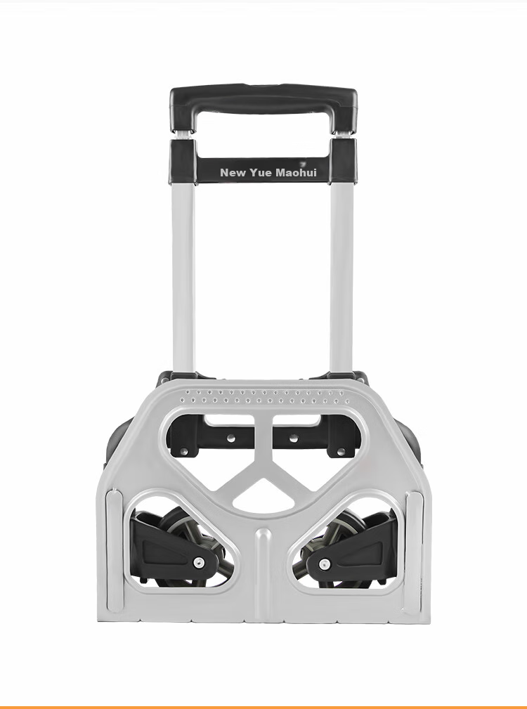 Xinyuechanghui Foldable Luggage Cart, Small Trolley, Suitcase, Flatbed Cart, Trailer, Shopping Cart for Groceries, Weight Capacity 140 Jin, F51005 5