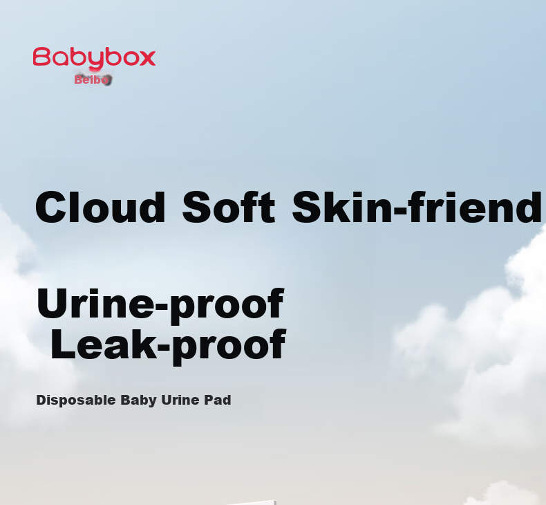 Beiboshi Babybox Disposable Diaper Changing Pad, 35*45cm, Baby Care Mat, Waterproof, Breathable, Absorbent, 100 Pieces, Size M 2