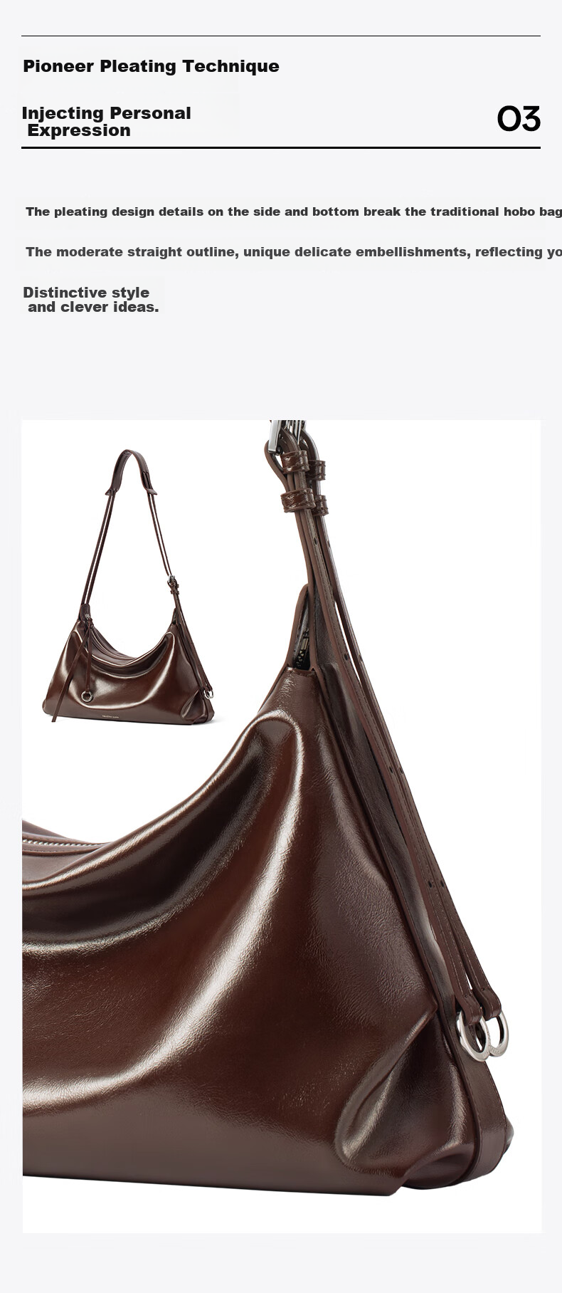 AMAZING SONG Donut Hobo Small Shoulder Crossbody Soft Bag, Work Commute Relaxed Simple Handbag, Birthday Gift 5