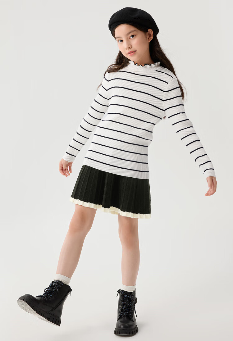 BALABALA Balaone Kids Sweater Boys 2025 Spring Autumn Knitwear Girls Parent-Child Pullover 208325103201 10