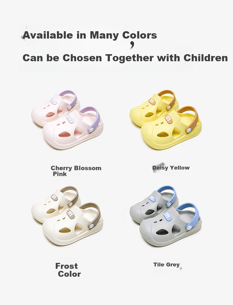 Cheerful Mario Boys' Summer Ventilated Sandals Outdoor Beach Slippers Baby Toddler Non-Slip Indoor EVA Children's Slippers 5