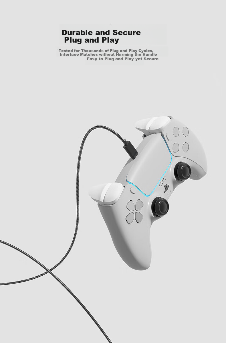 Jinlingshengbao Microsoft Xbox Controller Cable One S XS X S Series Controller Data Cable for PC Connection And Charging USB Cable Type-C Interface 1 Meter Black 3