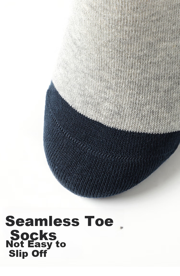 Bingxuemumian Children's Socks, Boys' Mid-Calf Cotton Socks for Spring And Autumn, Winter Socks, 6 Pairs for Older Boys, Preppy Style Seamless Trendy Short Socks 15