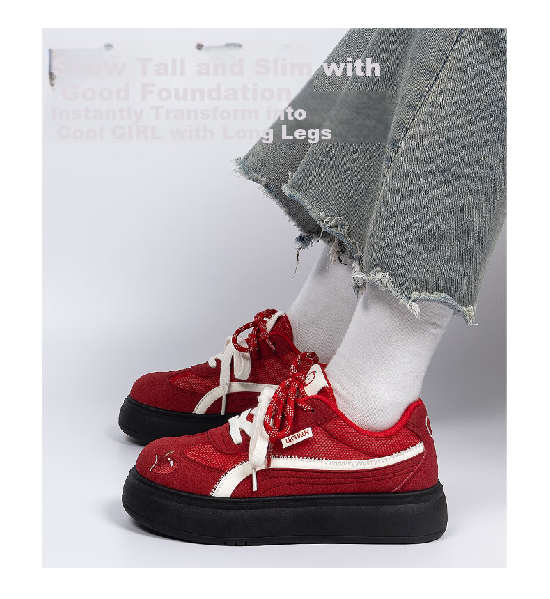 HUANQIU Women's Shoes, Thick-Soled Height-Increasing Training Shoes for Women, 2026 New Summer Style, INS HUANQIU Women's Shoes, Thick-Soled Height-Increasing Training Shoes for Wome 6