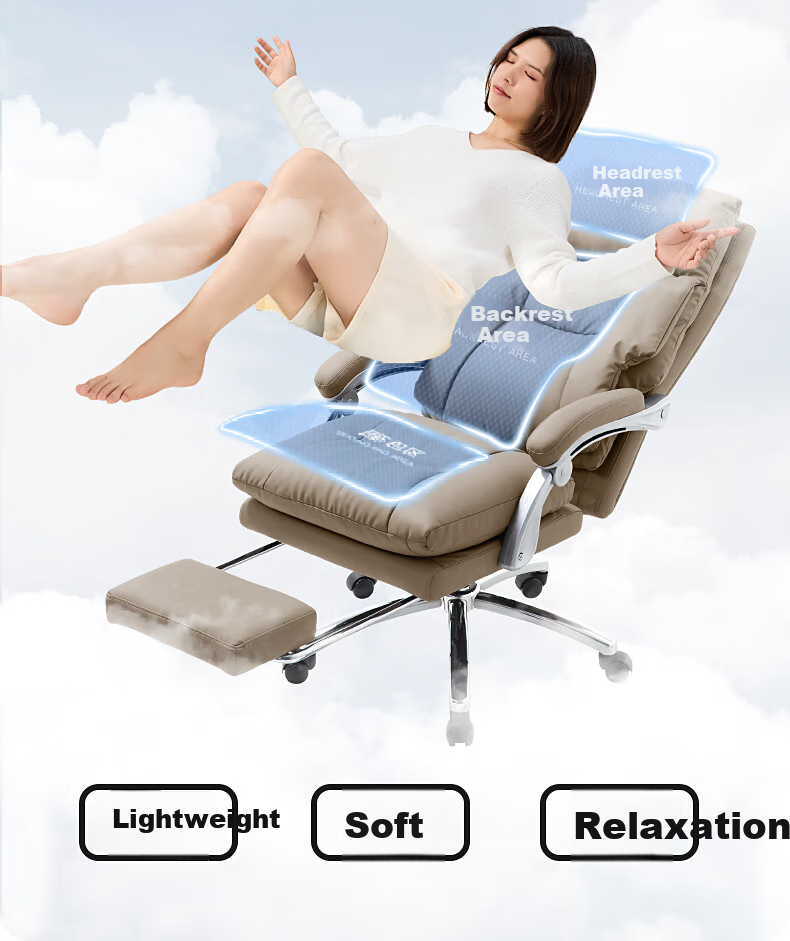 Guquan Boss Chair Home Heating Massage Comfortable Office Chair Nap Computer Chair Long Sitting C570H Coffee Thi 6