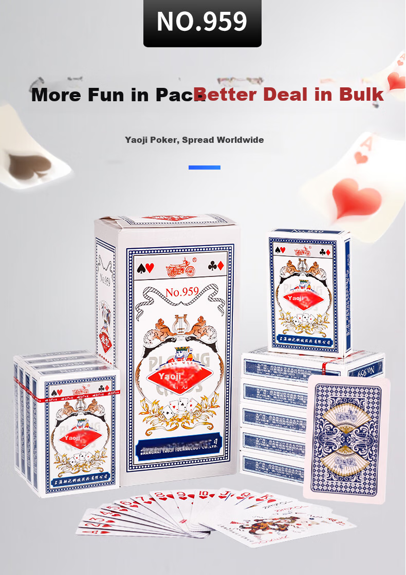 Yaoji Playing Cards, 2103 Durable Poker Cards, Texas Hold'em Cards, Guandan Poker Cards, Doudizhu Poker Cards, Wholesale, 20 Decks 1