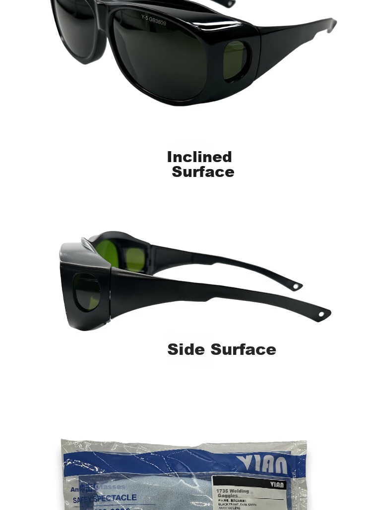 VIAN Welding Goggles for Welders, Anti-Laser Glasses, Anti-Glare UV Protection Arc Welding Argon Arc Welding Protective Eyewear, 5-Degree Gray (Cutting/medium Strength Welding) 3