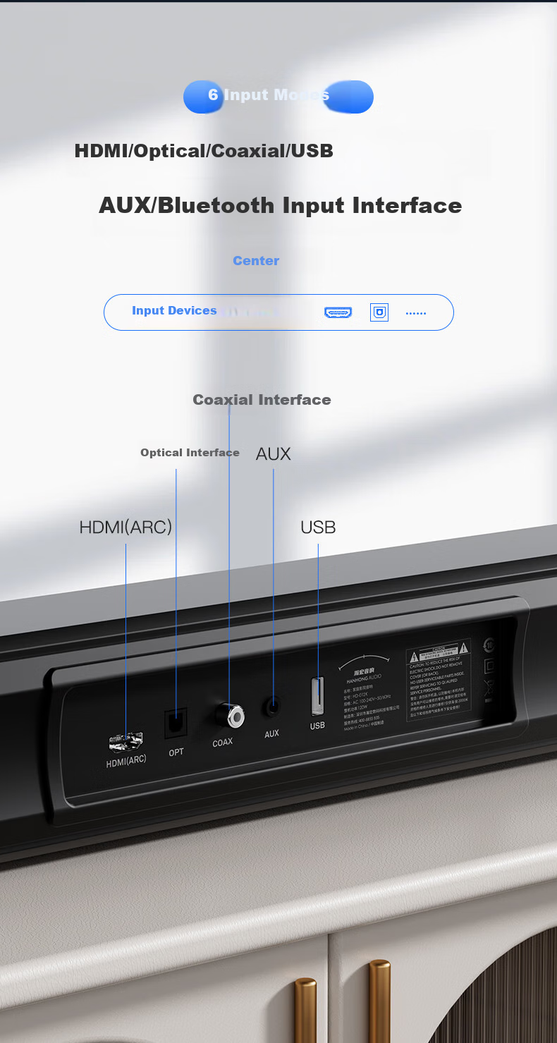 HANHONG_AUDIO 112K TV Soundbar, Home Theater KTV Package, All-In Speaker for Watching Movies And Singing, Stereo Surround Bluetooth Speaker, Karaoke Sound System for Indoor Use at Home 7