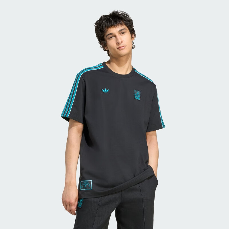 Adidas Men's Football Series, LFC ICON TEE Liverpool Football Short-Sleeve, JW5470, Black, 2XL 2