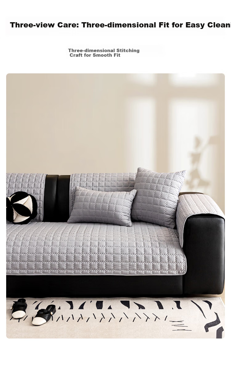 JD Original Cloud-Feel Brushed Sofa Cushion, Autumn And Winter Simple Non-Slip Sofa Armrest Backrest Cover Throw Pillow, 90*70cm 9