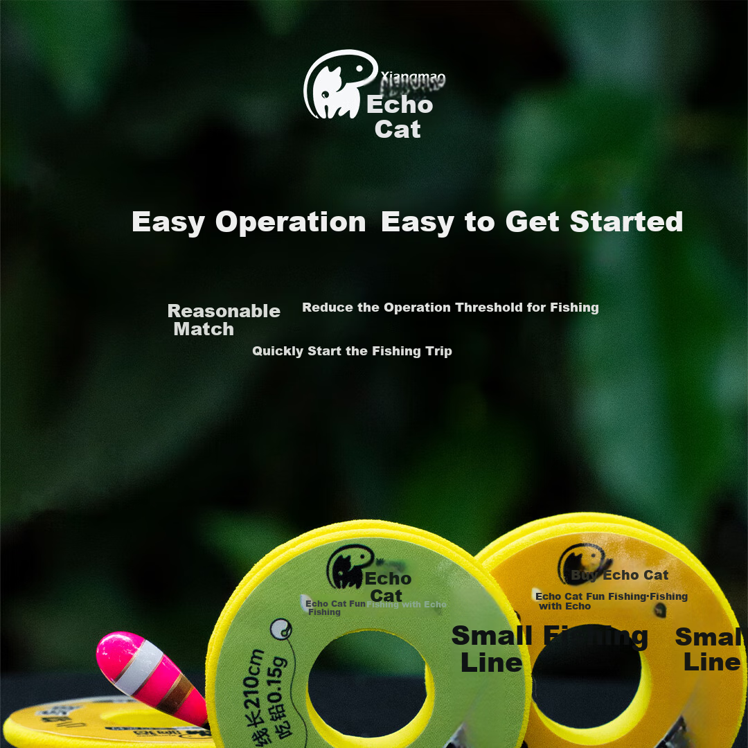 Xiangmao Fishing Line Set for Small Bait, Baition Carp Fishing Hook Line, Small Bait Float Set, Finished Product Stream Fishing Line Set 1