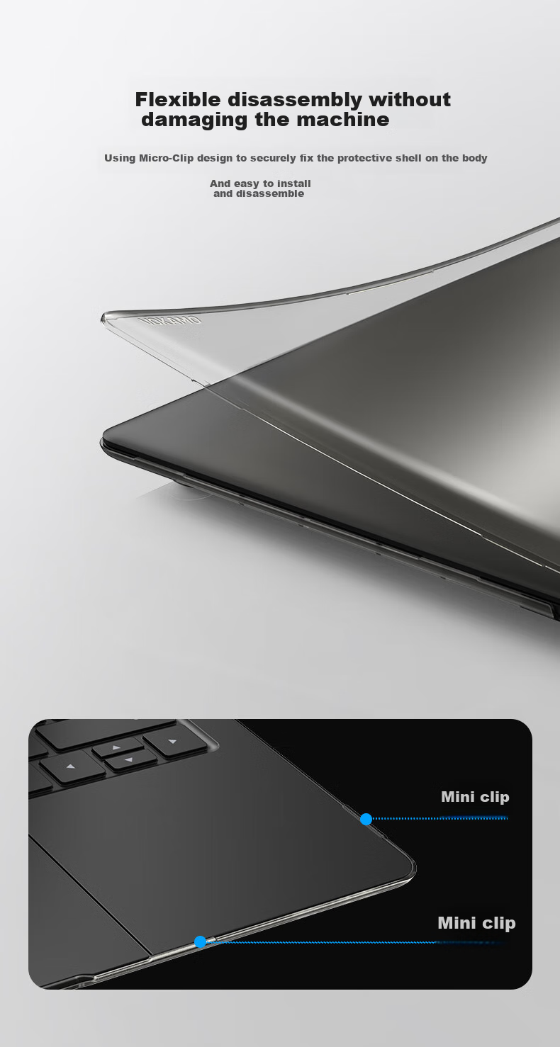 VOKAMO Waterproof Ultra-Thin Keyboard Cover Protector for Huawei MateBook GT14 Laptop 6
