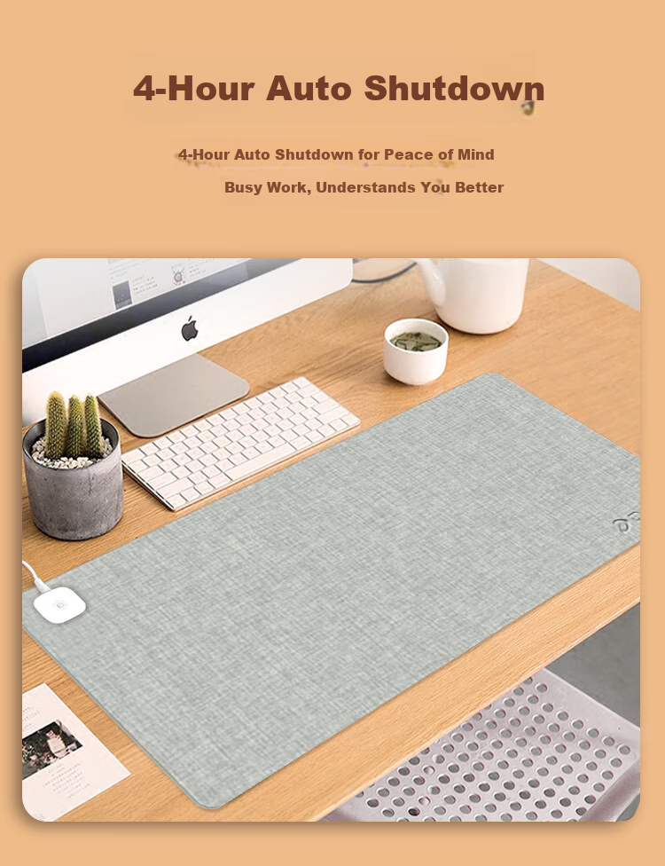 DAREU 800*330*1.8mm Cat-Themed Fast Heating Mouse Pad, Large Size, Smart Heating Computer Keyboard Warming Desk Mat, Blue, Without Fear of Contract 6