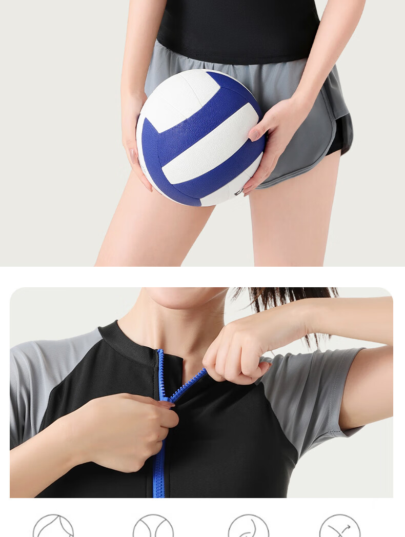 LangSha Women's Two-Piece Conservative Professional Swimsuit Sports Swimwear for Spa Slimming Plus Size 5