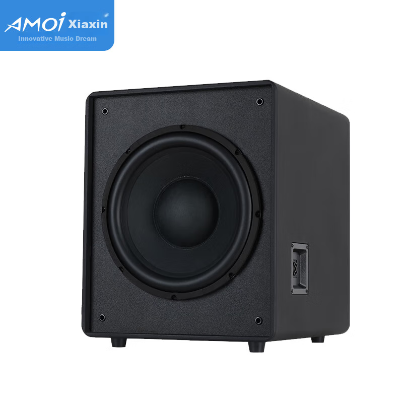 Amoi D-12 Home Passive Subwoofer, Wooden Home Theater, Dual 12-Inch Subwoofer Speakers, High-Power Ultra-Bass Speaker