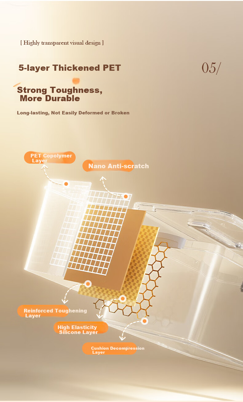 Baicaoyuan Transparent Storage Box with Handle, Thickened Plastic Organizer for Clothes, Toys, Snacks And Books, XL Size 7