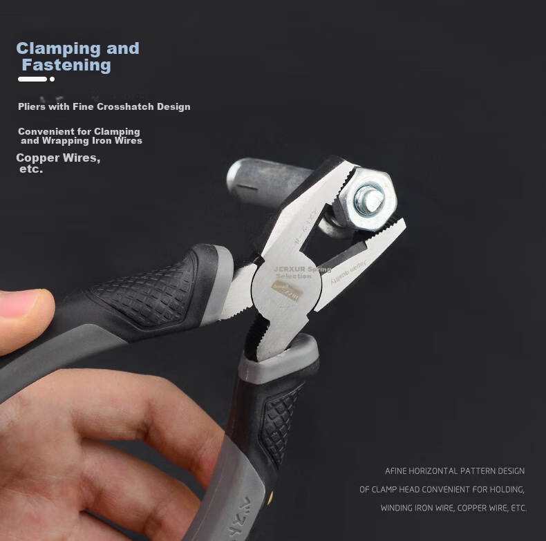 JERXUN 7-Inch Pliers, Wire Cutters, Multi-Functional Electrician's Pliers, Labor-Saving Gripping Shears, Hardware Tools, Wire Cutting Pliers 6