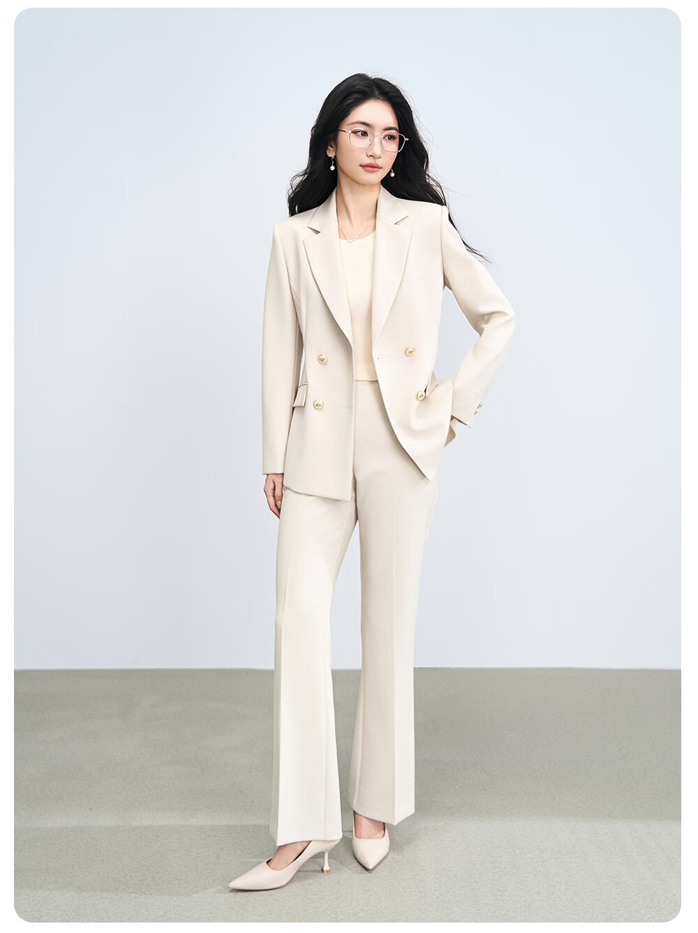 Miss Bird Women's Suit Set Interview Professional Formal High-End Business Workwear Blazer 22