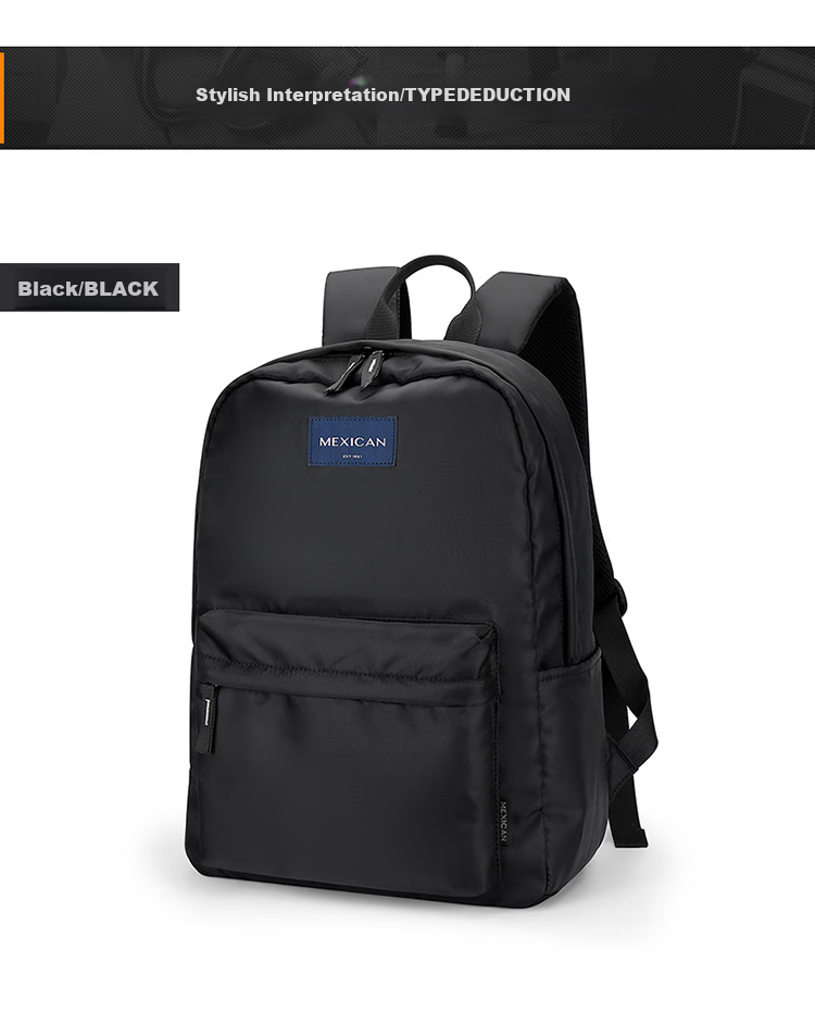 MEXICAN Backpack for Men And Women, Large Capacity Fashionable Casual Travel Laptop Bag for High School, College And Middle School Students 15