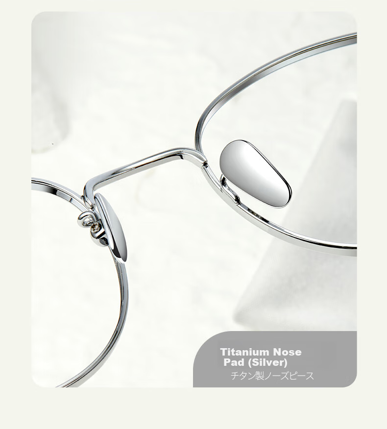 Yanjingbang Titanium Metal Anti-Pressure Mark And Non-Slip Nose Pads, Bridge And Eyeglass Frame Accessories 12