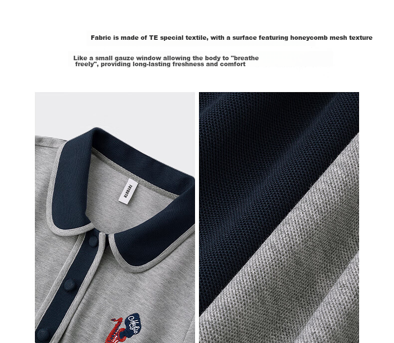Chuyu Polo Collar Dress with Waist-Cinching Slimming Effect for Women, New Summer 2025 A-Line Short-Sleeve T-Shirt Midi Skirt, Gray, Size S 7