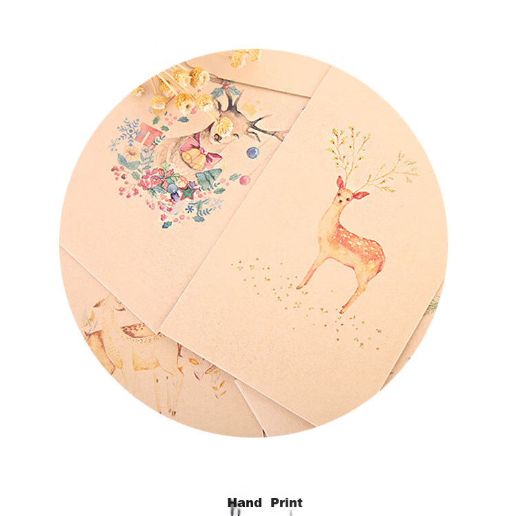Shiluode Envelope And Letter Set, Birthday Gift, Vintage Fresh Love Letter Stationery, Simple Artistic 10 Envelopes And 10 Sheets of Paper 3