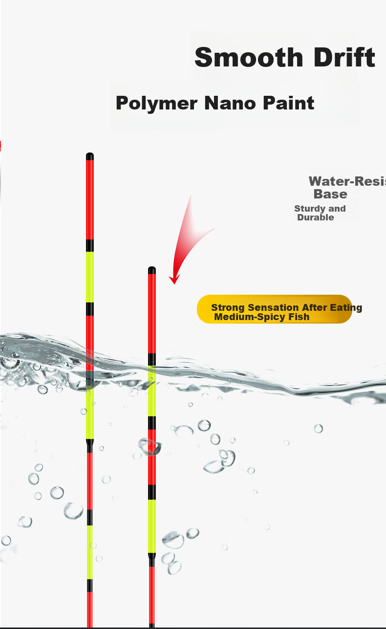 Minjianyiren, Carp And Snakehead Biting Hook Color-Changing Luminous Float, Day And Night Dual-Use Hard-Tailed Fishing Float, Thickened Eye-Catching Night Fishing Electronic Float, Big Fish Buoy 8