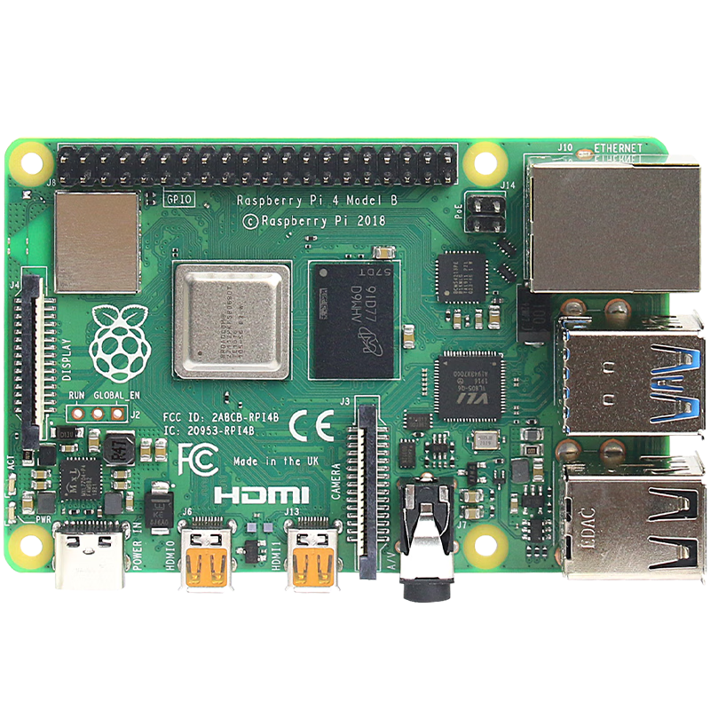 Chuanglebo Raspberry Pi 4B 2GB Official Basic Kit AI Development Board Python Set with Printed Tutorial