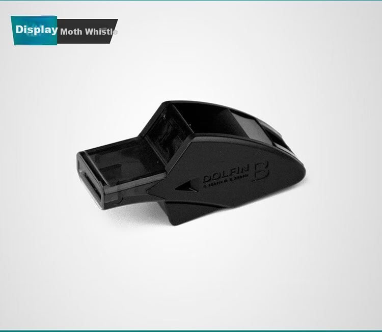 Molten Referee Whistle, Dolphin Whistle, Black WDFPBK Outdoor Whistle, Football Basketball Volleyball Competition Whistle 1