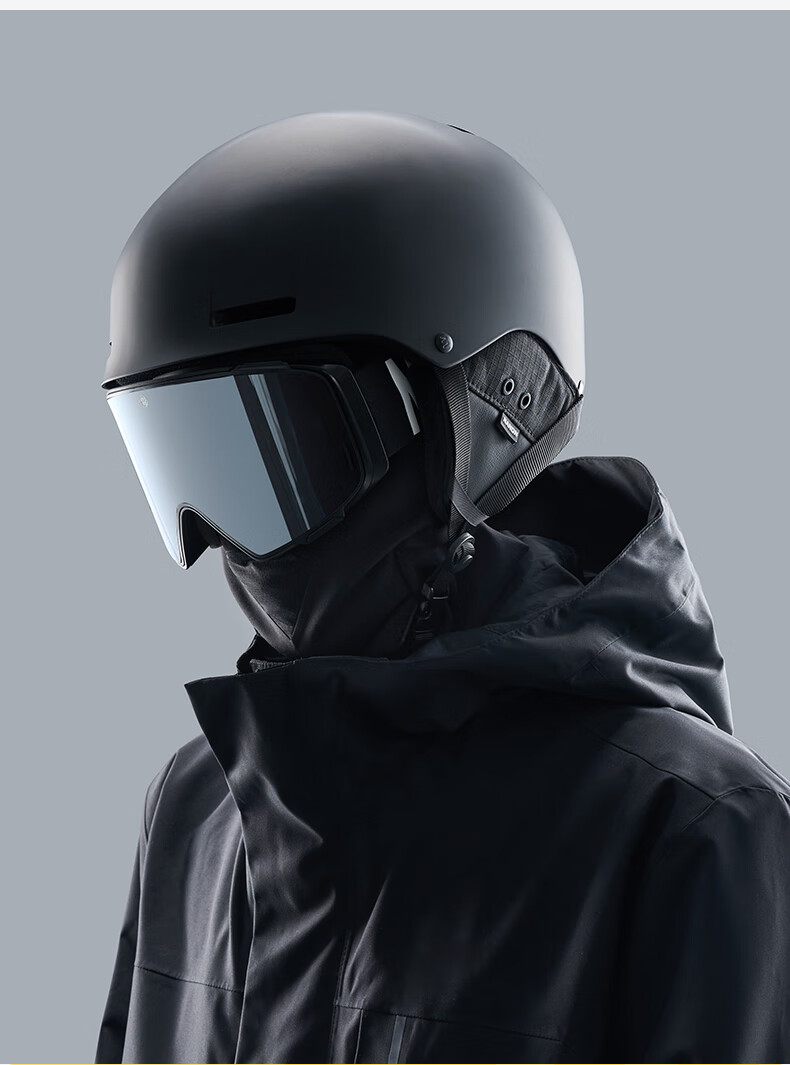 Nan En Ski Helmet Snowboard Skiing Protective Gear Anti-Collision Unisex Warm Matte Black L 3