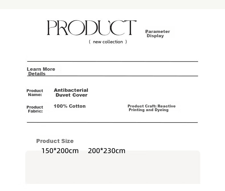 Grace Class 7A Antibacterial Pure Cotton Duvet Cover, 100% Cotton, Suitable for Students, All Seasons, Mengxia, 150*200cm 11