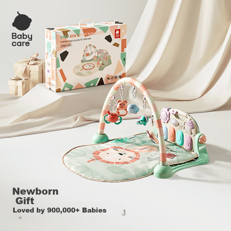 Babycare Baby Gym Foot Piano for 0-1 Year Old Newborns, Baby Welcome Gift, Infant Soothing Toy, Duobula Rabbit