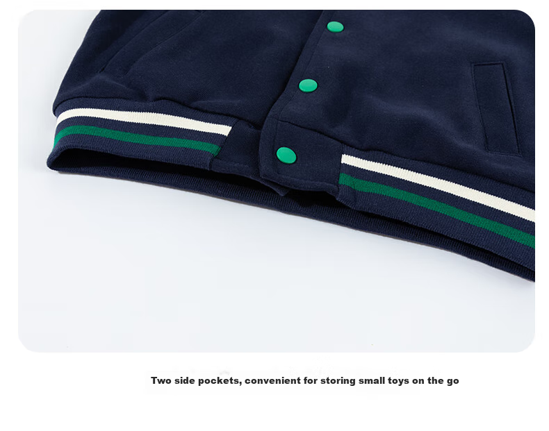 Disney Spring And Autumn Boys' Clothing, Preppy Style Fashion Casual Cartoon Jacket, Comfortable Warm Wear-Resistant Coat, Navy Blue, Size 110 15